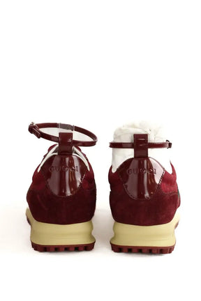 Baskets Gucci Re-Motion Bordeaux en Daim