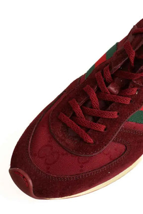 Baskets Gucci Re-Motion Bordeaux en Daim