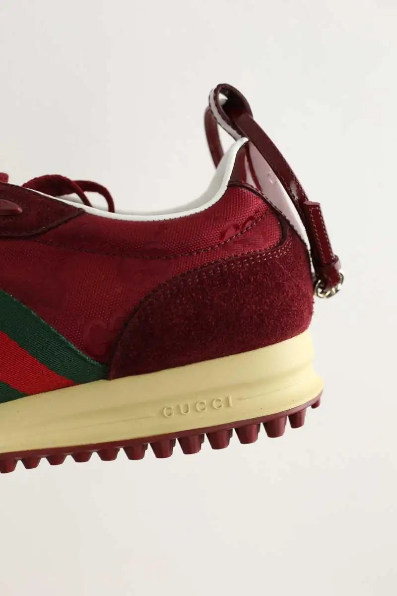 Baskets Gucci Re-Motion Bordeaux en Daim