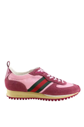 Baskets Gucci Re-motion Rose en Daim, taille 40 - Seconde Main