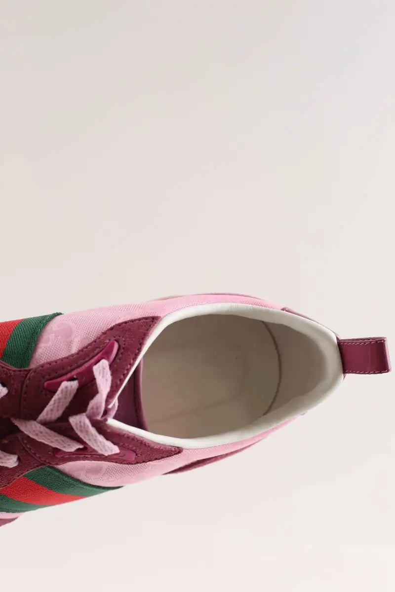 Baskets Gucci Re-motion Rose en Daim
