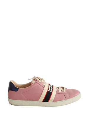 Baskets Gucci Rose en Caoutchouc, taille 42 - Seconde Main