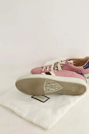 Baskets Gucci Rose en Caoutchouc