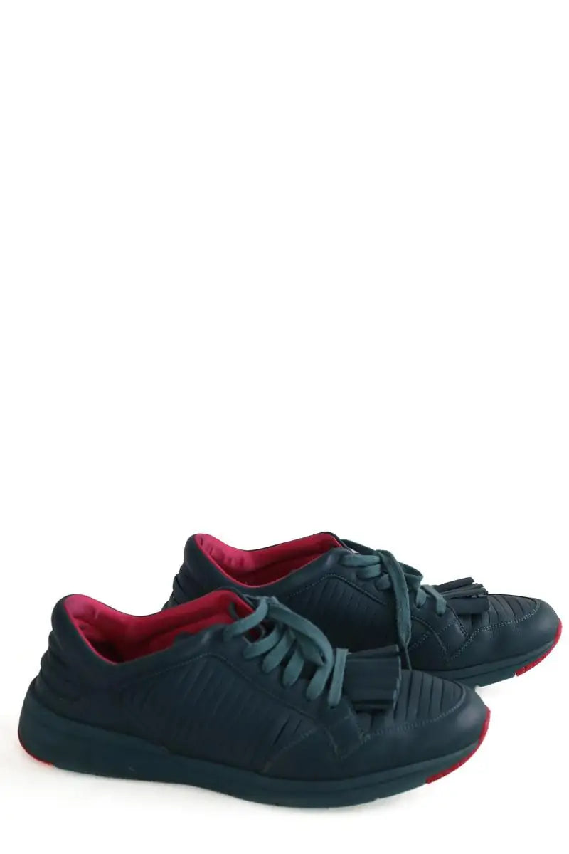 Baskets Gucci Vert en Cuir