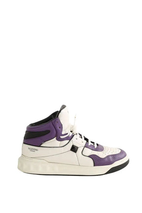 Baskets hautes Valentino Blanc en Cuir, taille 44 - Seconde Main