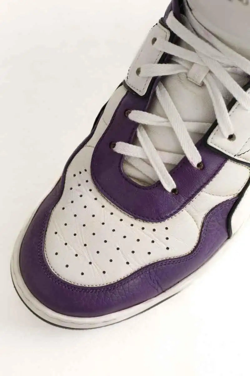 Baskets hautes Valentino Blanc en Cuir