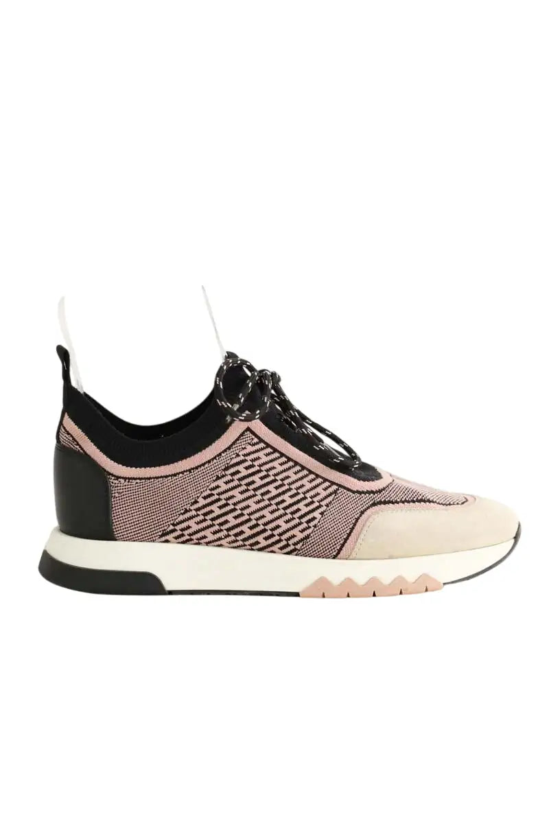 Baskets Hermès Addict Rose en Tissu, taille 38 - Seconde Main