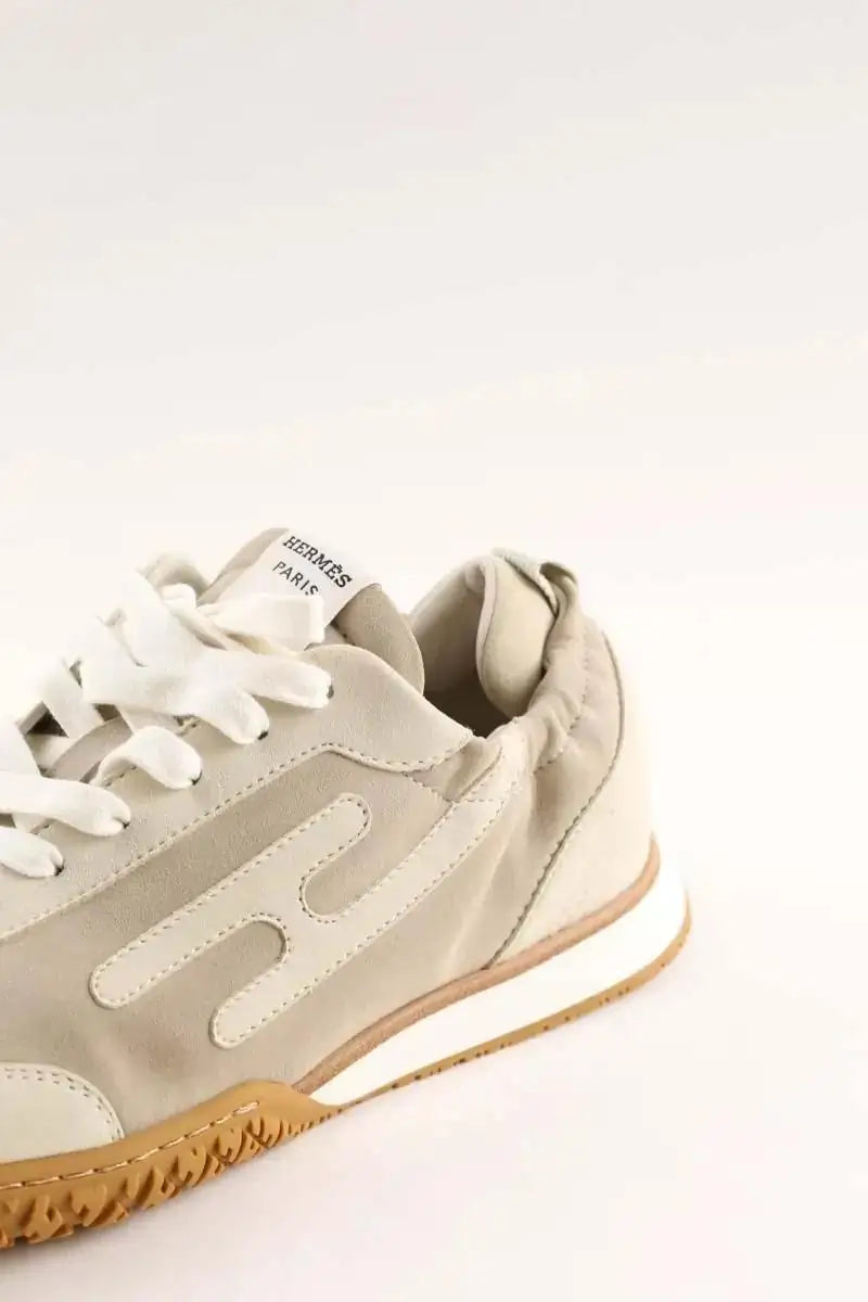 Baskets Hermès Sneakers Jet Ecru en Cuir