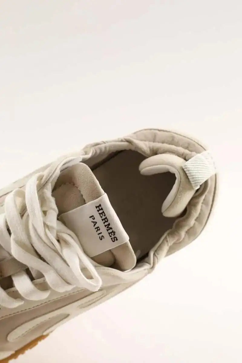 Baskets Hermès Sneakers Jet Ecru en Cuir