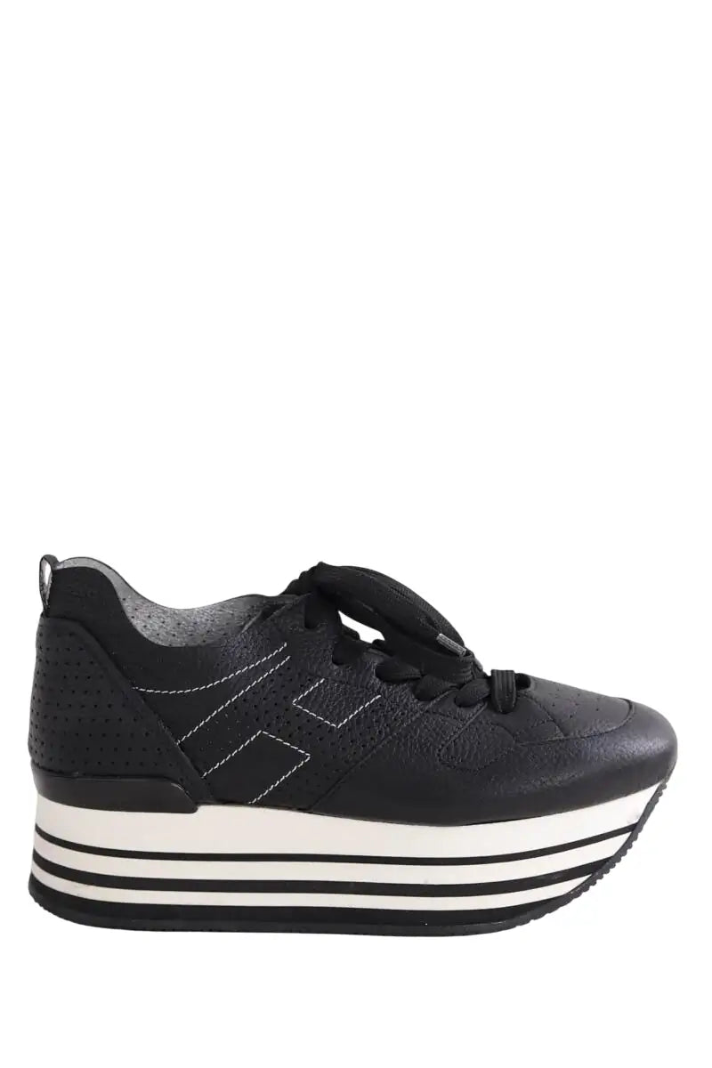 Baskets Hogan Noir en Cuir, taille 36 - Seconde Main