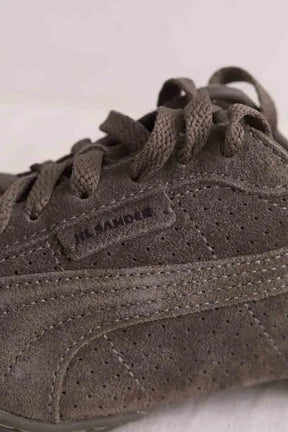Baskets Jil Sander K-Street Suede Gris en Daim