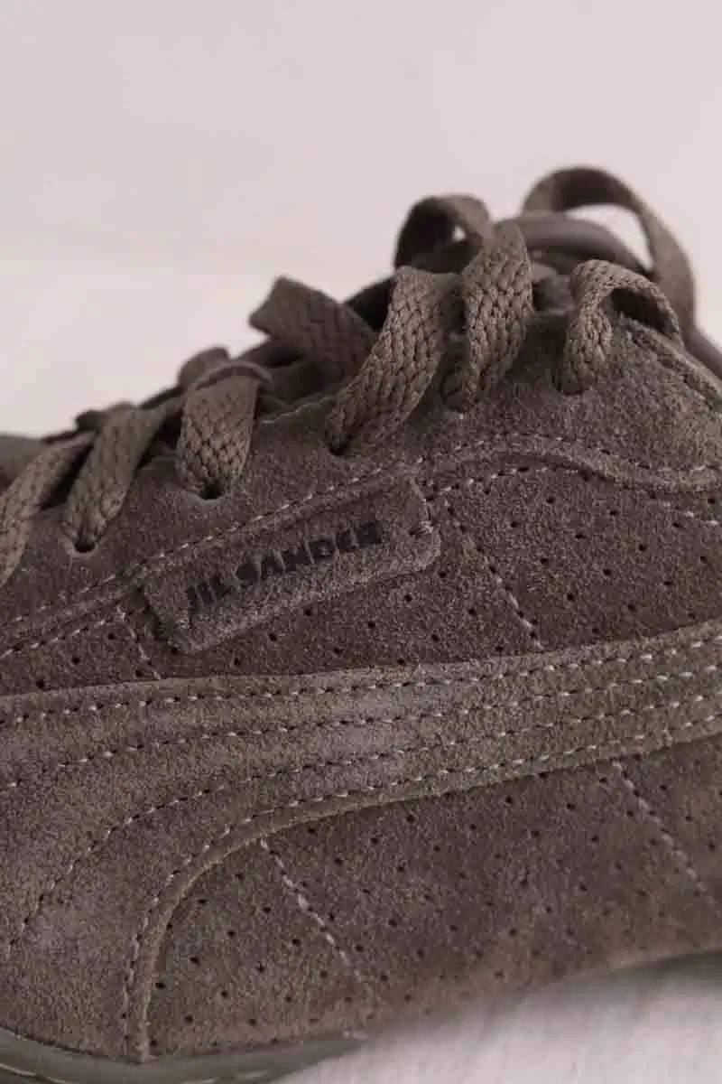 Baskets Jil Sander K-Street Suede Gris en Daim