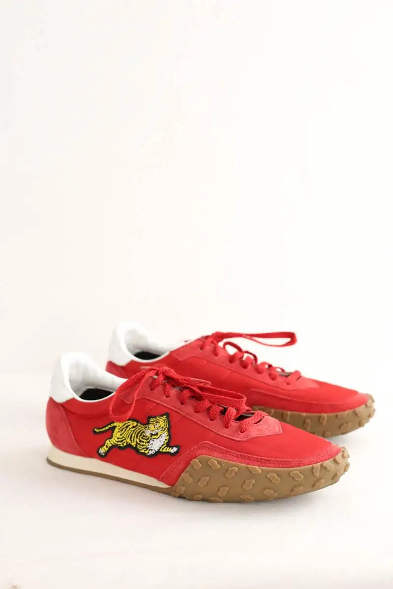 Baskets Kenzo Rouge en Tissu