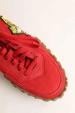 Baskets Kenzo Rouge en Tissu