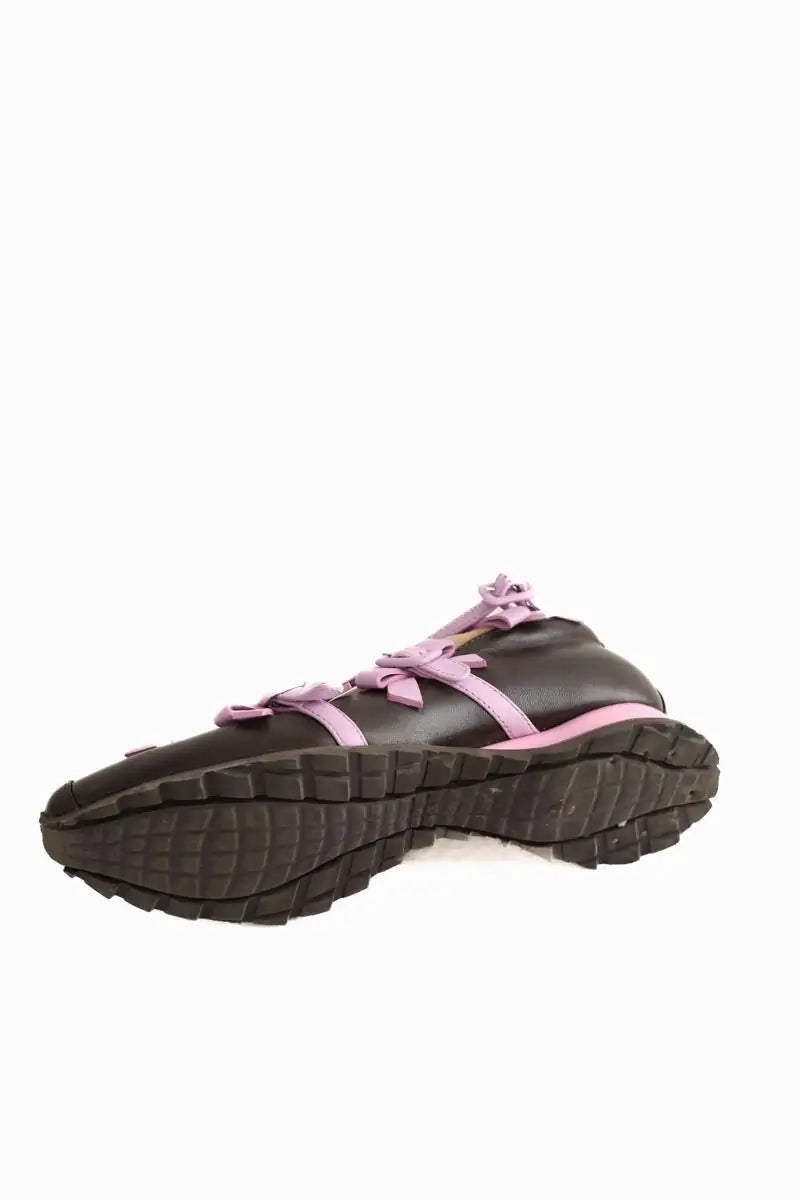 Baskets Kiko Kostadinov Marron en Cuir