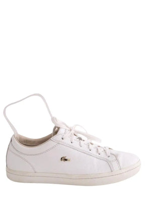 Baskets Lacoste Blanc en Cuir, taille 38 - Seconde Main