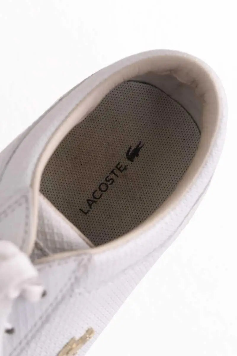 Baskets Lacoste Blanc en Cuir