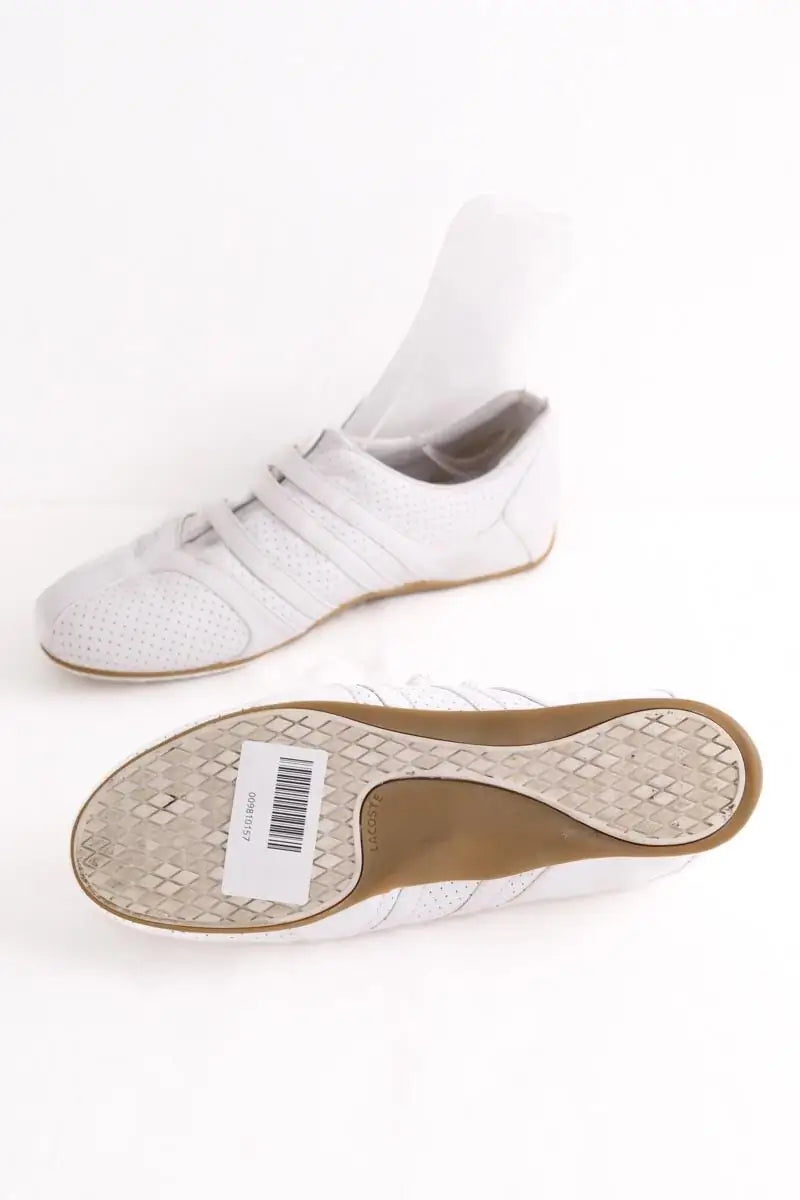Baskets Lacoste Blanc en Cuir