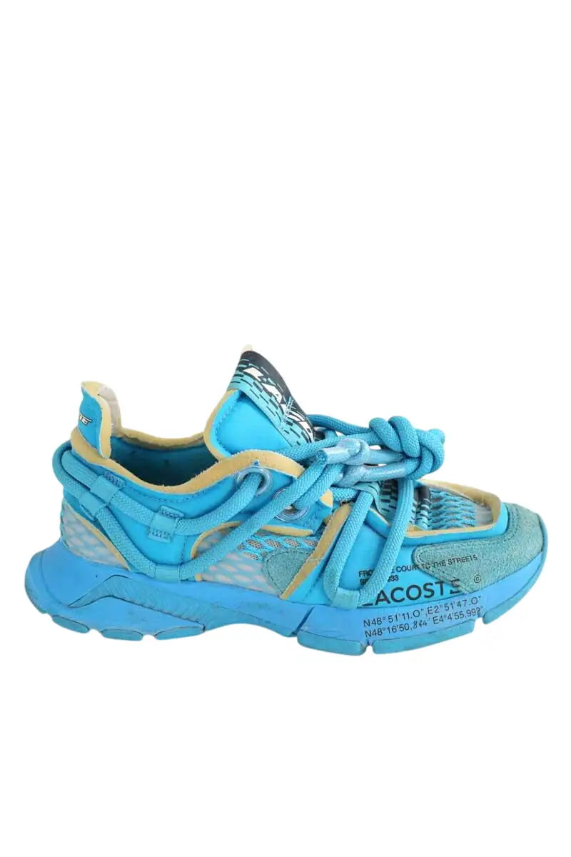 Baskets Lacoste Bleu en Tissu, taille 40 - Seconde Main