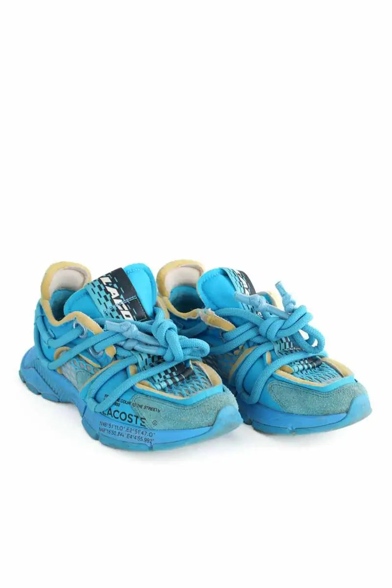 Baskets Lacoste Bleu en Tissu