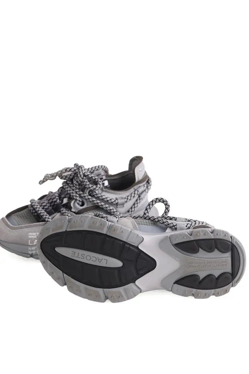 Baskets Lacoste Gris en Daim