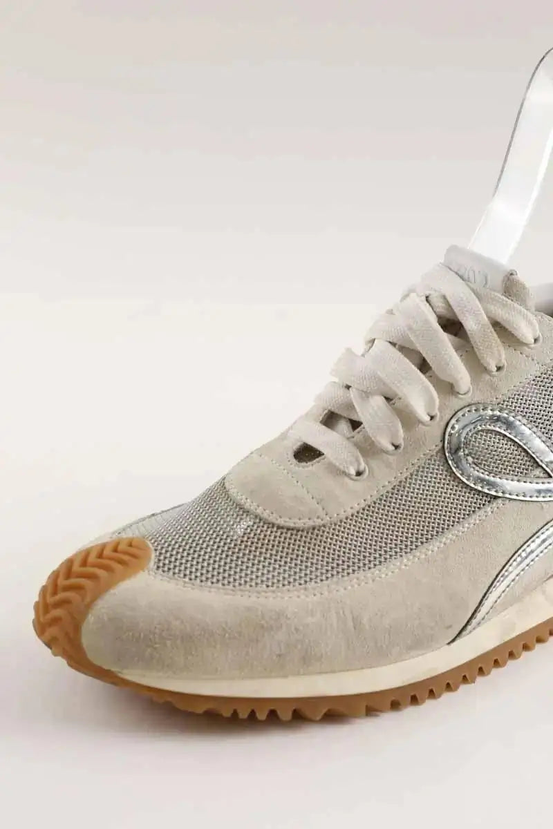 Baskets Loewe Flow runner Gris en Daim