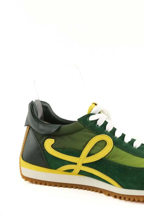 Baskets Loewe Sneakers Flow Runner  Vert en Daim