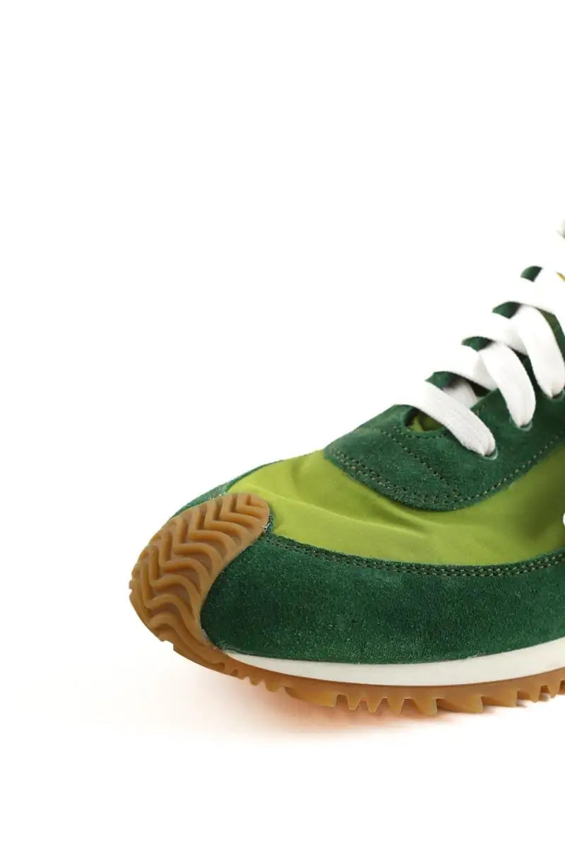 Baskets Loewe Sneakers Flow Runner  Vert en Daim