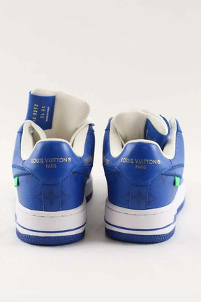 Baskets Louis Vuitton Bleu en Cuir