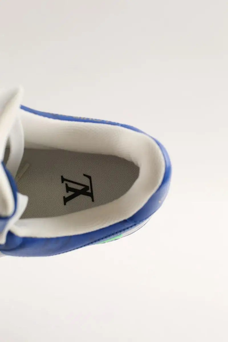 Baskets Louis Vuitton Bleu en Cuir