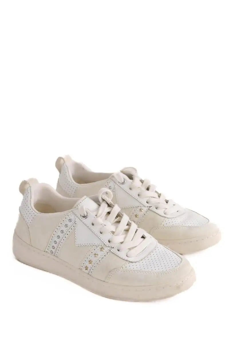 Baskets Maje Blanc en Cuir