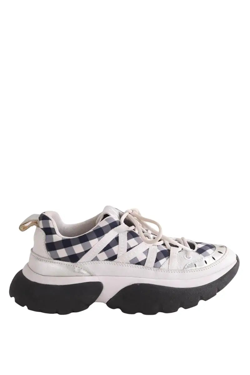 Baskets Maje Blanc en Tissu, taille 37 - Seconde Main