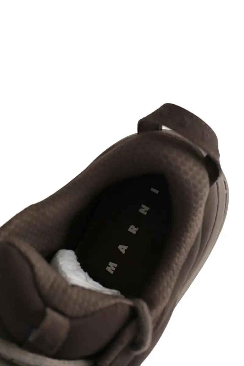 Baskets Marni Bondi B3LS Marron en Tissu