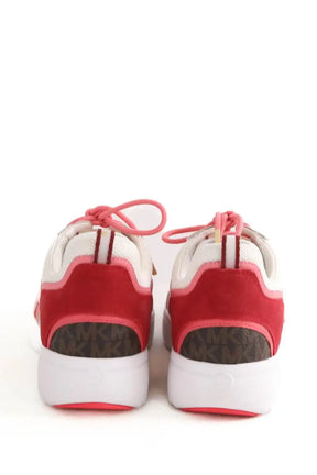 Baskets Michael Kors Rose en Cuir