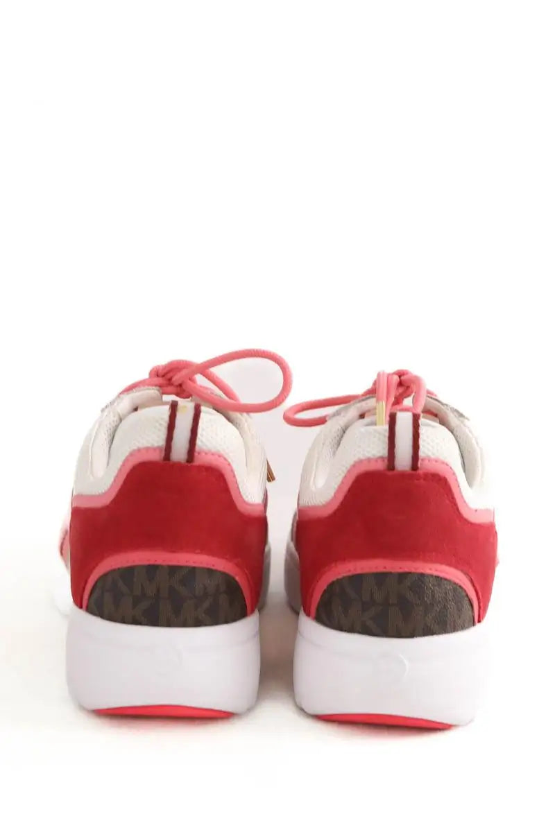 Baskets Michael Kors Rose en Cuir