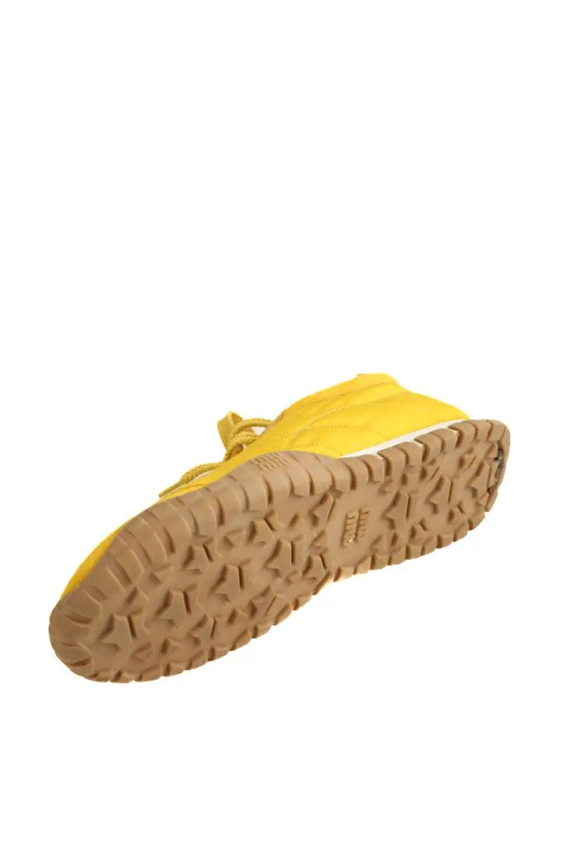 Baskets Miu Miu Basket Tyre  Jaune en Tissu
