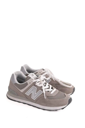Baskets New Balance 574 Kaki en Daim