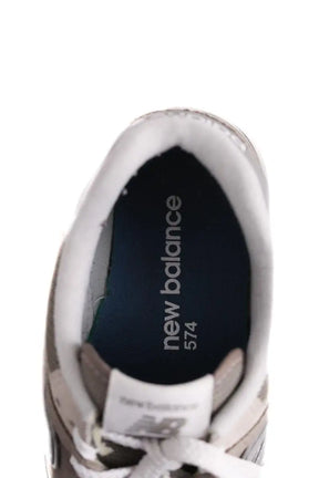 Baskets New Balance 574 Kaki en Daim