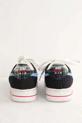 Baskets Nike Air force 1 Bleu en Tissu