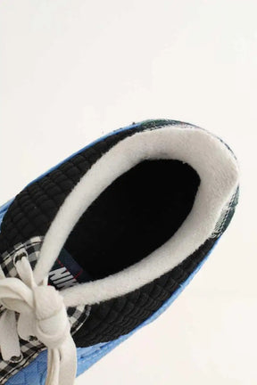 Baskets Nike Air force 1 Bleu en Tissu