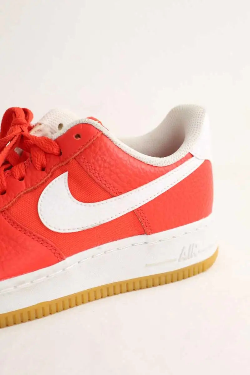 Baskets Nike Air force 1 Rouge en Cuir
