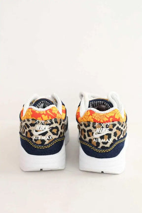 Baskets Nike Air max 1 washed dark blue Bleu en Tissu