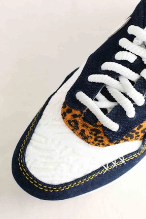 Baskets Nike Air max 1 washed dark blue Bleu en Tissu