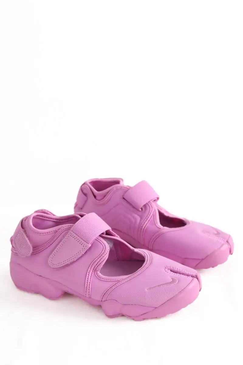 Baskets Nike Air Rift Rose en Cuir
