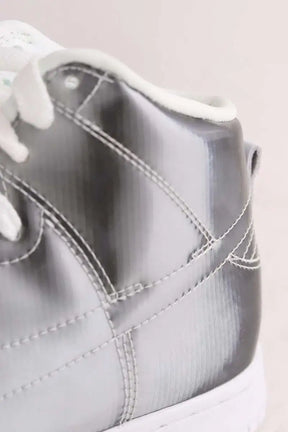 Baskets Nike Dunk Sky Argent en Plastique