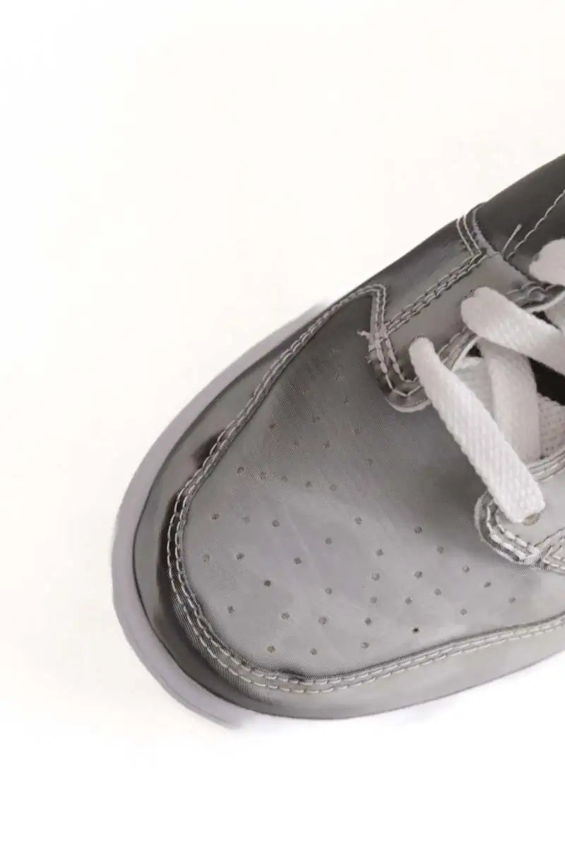 Baskets Nike Dunk Sky Argent en Plastique