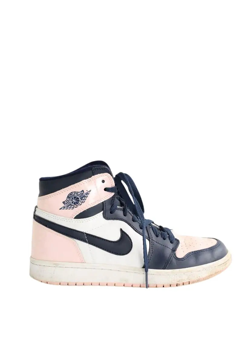 Baskets Nike Marine en Cuir, taille 40 - Seconde Main