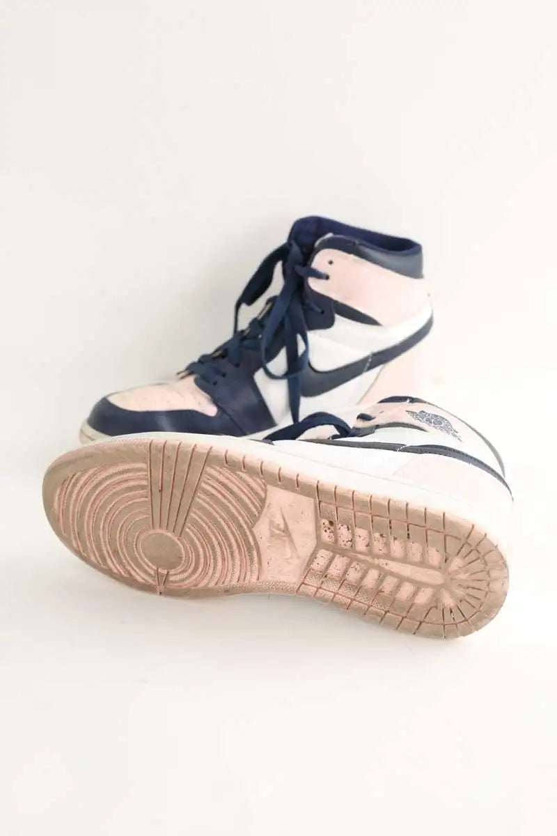 Baskets Nike Marine en Cuir
