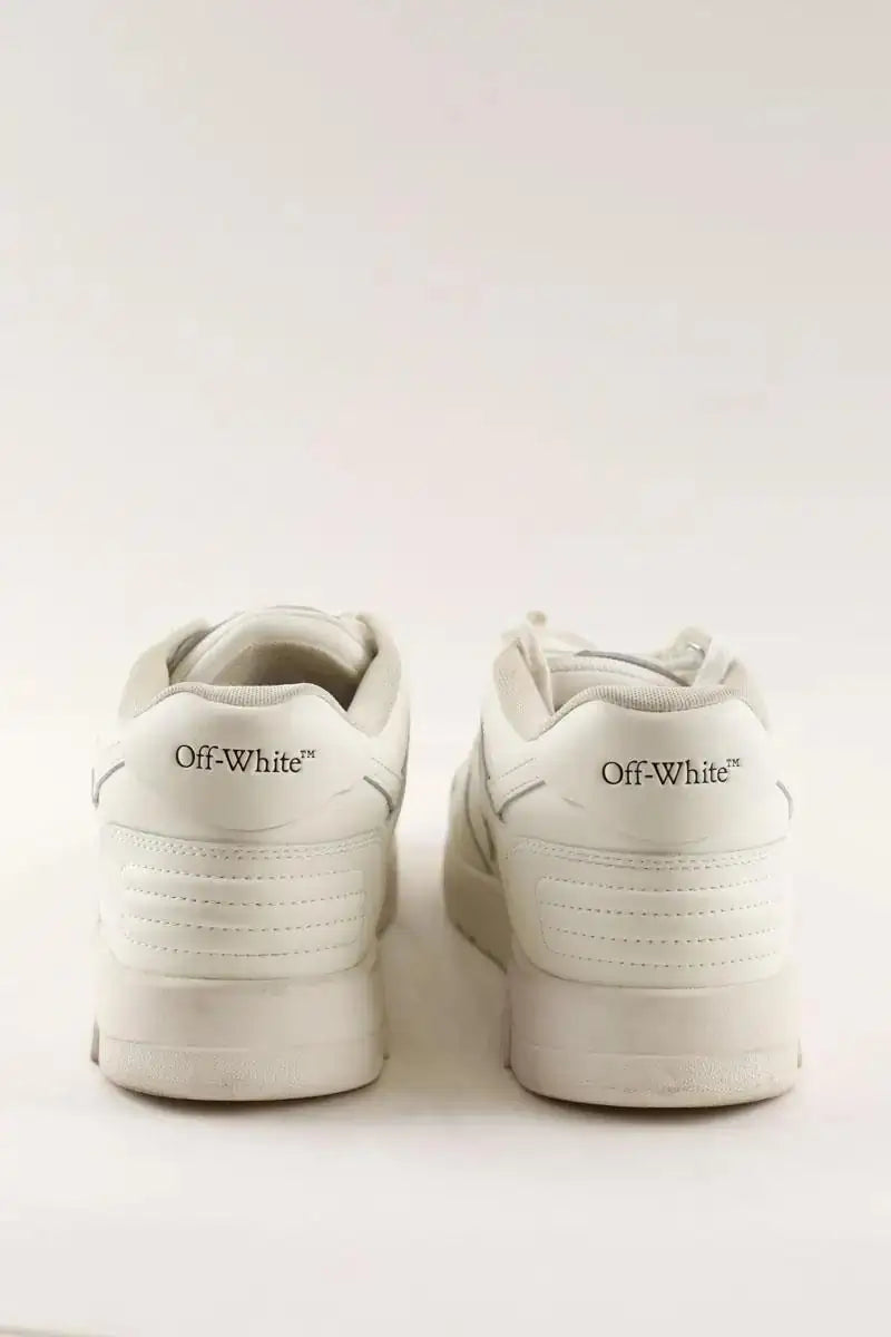 Baskets Off White Blanc en Cuir