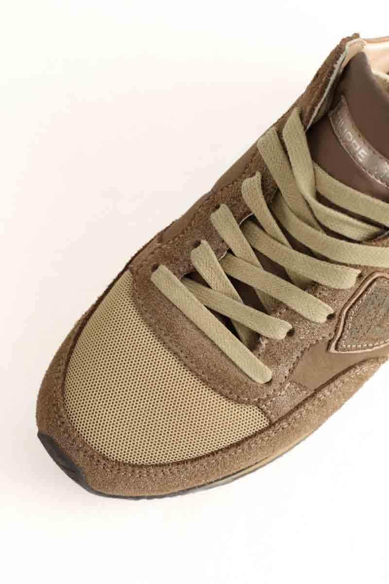 Baskets Philippe Model Camel en Cuir